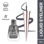 Buy MILA BEAUTE Glaze Artist Liquid Eyeliner Waterproof & Smudgeproof Quick Dry Formula - Magical Grey (6 ml) - Purplle