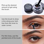 Buy MILA BEAUTE Wink Artist Gel Liner 2in1 With Brush Waterproof Eyeliner Upto 36hrs - Brown (4 gm) - Purplle