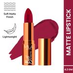 Buy MILA BEAUTE Bold & Matte Lipstick Soft Matte Finish - 5 Runway Rose (4.2 gm) - Purplle