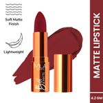 Buy MILA BEAUTE Bold & Matte Lipstick Soft Matte Finish - 6 Dare Devil (4.2 gm) - Purplle