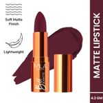 Buy MILA BEAUTE Bold & Matte Lipstick Soft Matte Finish - 10 Cherry Bomb (4.2 gm) - Purplle