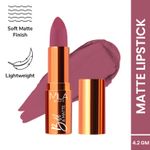 Buy MILA BEAUTE Bold & Matte Lipstick Soft Matte Finish - 18 Crush On (4.2 gm) - Purplle
