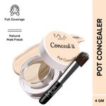 Buy MILA BEAUTE Conceal It Pot Concealer With SPF 15 & Vitamin-E Light Weight & Full Coverage Concealer - Light Ivory (4 gm) - Purplle