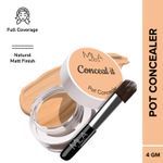 Buy MILA BEAUTE Conceal It Pot Concealer With SPF 15 & Vitamin-E Light Weight & Full Coverage Concealer - Pure Beige (4 gm) - Purplle