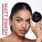 Buy MILA BEAUTE Superstay Perfecting Compact Powder SPF15 Lightweight Natural Matte Finish - 203 True Beige (16 gm) - Purplle
