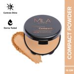 Buy MILA BEAUTE Superstay Perfecting Compact Powder SPF15 Lightweight Natural Matte Finish - 302 Sand (16 gm) - Purplle