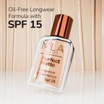 Buy MILA BEAUTE Perfect Matte Longwear Foundation SPF15 Smooth Matte Finish - Skin (30 ml) - Purplle