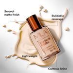 Buy MILA BEAUTE Perfect Matte Longwear Foundation SPF15 Smooth Matte Finish - Skin (30 ml) - Purplle