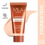 Buy MILA BEAUTE Longwear Weightless Foundation Matte Finish SPF15 - 102 Ivory (30 ml) - Purplle