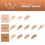 Buy MILA BEAUTE Longwear Weightless Foundation Matte Finish SPF15 - 103 Light Beige (30 ml) - Purplle