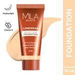 Buy MILA BEAUTE Longwear Weightless Foundation Matte Finish SPF15 - 202 Pure Natural (30 ml) - Purplle