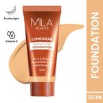 Buy MILA BEAUTE Longwear Weightless Foundation Matte Finish SPF15 - 205 Natural Buff (30 ml) - Purplle