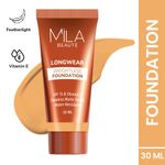 Buy MILA BEAUTE Longwear Weightless Foundation Matte Finish SPF15 - 302 Soft Tan (30 ml) - Purplle