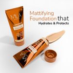 Buy MILA BEAUTE Longwear Weightless Foundation Matte Finish SPF15 - 303 Coffee Toffee (30 ml) - Purplle