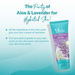 Buy Olivia Hydrating Face Wash with Aloe Vera Cucumber and Lavender, Paraben Free (100 ml) - Purplle