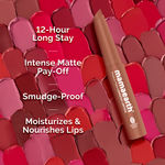 Buy Mamaearth Moisture Matte Longstay Mini Lipstick with Avocado Oil & Vitamin E for 12 Hour Long Stay-04 Cinnamon Nude - 0.7 gm - Purplle
