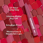 Buy Mamaearth Moisture Matte Longstay Mini Lipstick with Avocado Oil & Vitamin E for 12 Hour Long Stay-08 Pink Tulip - 0.7 gm - Purplle