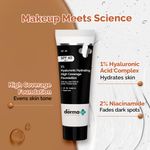 Buy The Derma Co. 1% Hyaluronic Hydrating High Coverage Foundation With SPF 40 PA+++ for 12 Hour Long Stay & 12 Hour Oil Control | For All Skin Types & Even Skin 01 Ivory Shade - 18ml - Purplle