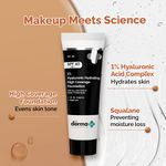 Buy The Derma Co.1% Hyaluronic Hydrating High Coverage Foundation With SPF 40 PA+++ for 12 Hour Long Stay & 12 Hour Oil Control | For All Skin Types & Even Skin 02 Nude Shade - 18ml - Purplle
