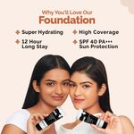 Buy The Derma Co.1% Hyaluronic Hydrating High Coverage Foundation With SPF 40 PA+++ for 12 Hour Long Stay & 12 Hour Oil Control | For All Skin Types & Even Skin 02 Nude Shade - 18ml - Purplle