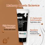 Buy The Derma Co.1% Hyaluronic Hydrating High Coverage Foundation With SPF 40 PA+++ for 12 Hour Long Stay & 12 Hour Oil Control | For All Skin Types & Even Skin 07 Cinnamon Shade - 18ml - Purplle