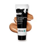 Buy The Derma Co.1% Hyaluronic Hydrating High Coverage Foundation With SPF 40 PA+++ for 12 Hour Long Stay & 12 Hour Oil Control | For All Skin Types & Even Skin 06 Beige Shade - 18ml - Purplle