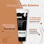 Buy The Derma Co.1% Hyaluronic Hydrating High Coverage Foundation With SPF 40 PA+++ for 12 Hour Long Stay & 12 Hour Oil Control | For All Skin Types & Even Skin 06 Beige Shade - 18ml - Purplle