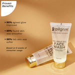 Buy Pilgrim 24K Gold Radiance Gel Face Wash - Pack of 2 (80ml * 2) - Purplle