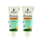 Buy Pilgrim 2% Niacinamide Glow Sunscreen Spf 50 Pa+++ - Pack of 2 (50gm * 2) - Purplle