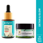 Buy Pilgrim Skin Refining Duo – Face Serum (30 ml) & Squalane Glow Moisturizer (50 gm) | Refines Texture, Hydrates & Brightens Skin | Lightweight & Non-Greasy | For Men & Women, Skincare Kit, Combo of 2 - Purplle