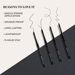 Buy Just Herbs Retractable 2 In 1 Herbal Eyeliner + Kajal With Almond Oil & Vitamin E, 11 Hour Stay, Sin gmlestroke, Smud gmeproof & Fadeproof - Black 0.3 gm - Purplle