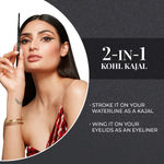 Buy Just Herbs Retractable 2 In 1 Herbal Eyeliner + Kajal With Almond Oil & Vitamin E, 11 Hour Stay, Sin gmlestroke, Smud gmeproof & Fadeproof - Black 0.3 gm - Purplle