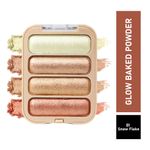 Buy Half N Half Glow Baked Powder Palette, Snow Flake 01 (8 gm) - Purplle