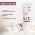 Buy Good Vibes Skin Repair Milk Combo with Power of Ceramides | Face wash 100ml & Night Cream 50g | Suitable for Dry Skin - Combo of 2 - Purplle