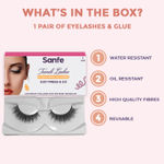 Buy Sanfe Instant Star Lashes | False Eyelash, Eye Makeup | Long Lasting, Natural Look with Eyelash Glue | G13, 1 pair - Purplle