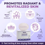 Buy Sanfe Glutathione+Niacinamide+Vitamin C Brightening Soap | Hydrating, Minimizes pigmentation, Removes Dead Skin | Skin whitening soap for women and men | Tan Removal Hyperpigmentation & Glow 75gm - Purplle
