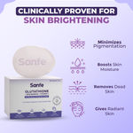 Buy Sanfe Glutathione+Niacinamide+Vitamin C Brightening Soap | Hydrating, Minimizes pigmentation, Removes Dead Skin | Skin whitening soap for women and men | Tan Removal Hyperpigmentation & Glow 75gm - Purplle