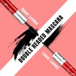 Buy Fashion Colour Platinum Double Head Mascara For Upper & Lower Lashes (10 ml ) | Volumizing And Lengthening Mascara | 2-In-1 Mascara For Women | Long Lasting (Black) - Purplle