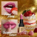 Buy FACES CANADA Comfy Matte Velvet Touch Lipstick - Strawberry Shortcake 10, 4.2 gm | Velvety Matte Finish | 8HR Longstay | Intense Colour | Hydrating Lips | Smooth Application | Foodproof & Crackproof - Purplle