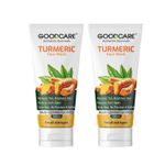 Buy GOODCARE Ayurvedic Turmeric Facewash with Turmeric Extracts For Clear and Radiant Skin Pack of 2 - Purplle