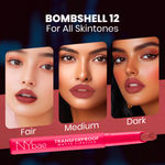 Buy NY Bae Transfer-proof Matte Crayon Lipstick – Bombshell 12 - 2 gm Creamy & Moisturizing | Vitamin E | Feather Light Texture | 12 shades for all Indian skin tones | Smudge Proof | Retractable, Easy to Use | Smooth Application | 8 hrs + Stay - Purplle