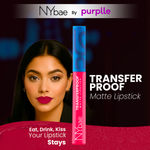 Buy NY Bae Transfer-proof Matte Crayon Lipstick – Wild Berry 11 - 2 gm Creamy & Moisturizing | Vitamin E | Feather Light Texture | 12 shades for all Indian skin tones | Smudge Proof | Retractable, Easy to Use | Smooth Application | 8 hrs + Stay - Purplle