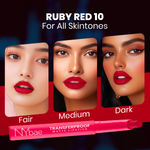Buy NY Bae Transfer-proof Matte Crayon Lipstick –Ruby Red 10 - 2 gm Creamy & Moisturizing | Vitamin E | Feather Light Texture | 12 shades for all Indian skin tones | Smudge Proof | Retractable, Easy to Use | Smooth Application | 8 hrs+ Long Lasting - Purplle