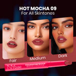 Buy NY Bae Transfer-proof Matte Crayon Lipstick – Hot Mocha 09 - 2 gm Creamy & Moisturizing | Vitamin E| Feather Light Texture | 12 shades for all Indian skin tones | Smudge Proof | Retractable, Easy to Use | Smooth Application | 8 hrs + Stay - Purplle