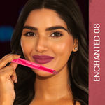 Buy NY Bae Transfer-proof Matte Crayon Lipstick – Enchanted 08 - 2 gm Creamy & Moisturizing | Vitamin E | Feather Light Texture | 12 shades for all Indian skin tones | Smudge Proof | Retractable, Easy to Use | Smooth Application | 8 hrs + Stay - Purplle