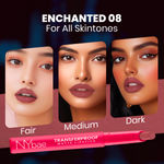 Buy NY Bae Transfer-proof Matte Crayon Lipstick – Enchanted 08 - 2 gm Creamy & Moisturizing | Vitamin E | Feather Light Texture | 12 shades for all Indian skin tones | Smudge Proof | Retractable, Easy to Use | Smooth Application | 8 hrs + Stay - Purplle