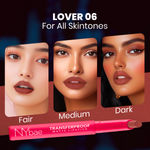 Buy NY Bae Transfer-proof Matte Lipstick –Lover 06 - 2 gm Creamy & Moisturizing | Vitamin E & Jojoba | Feather Light Texture | 12 shades for all Indian skin tones | Smudge Proof | Retractable, Easy to Use | Smooth Application | 8 hrs+ Long Lasting - Purplle