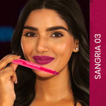 Buy NY Bae Transfer-proof Matte Crayon Lipstick – Sangria 03 - 2 gm Creamy & Moisturizing | Vitamin E | Feather Light Texture | 12 shades for all Indian skin tones | Smudge Proof | Retractable, Easy to Use | Smooth Application | 8 hrs+ Long Lasting - Purplle