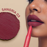 Buy NY Bae Transfer-proof Matte Crayon Lipstick – Sangria 03 - 2 gm Creamy & Moisturizing | Vitamin E | Feather Light Texture | 12 shades for all Indian skin tones | Smudge Proof | Retractable, Easy to Use | Smooth Application | 8 hrs+ Long Lasting - Purplle