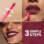 Buy NY Bae Transfer-proof Matte Crayon Lipstick – Sangria 03 - 2 gm Creamy & Moisturizing | Vitamin E | Feather Light Texture | 12 shades for all Indian skin tones | Smudge Proof | Retractable, Easy to Use | Smooth Application | 8 hrs+ Long Lasting - Purplle